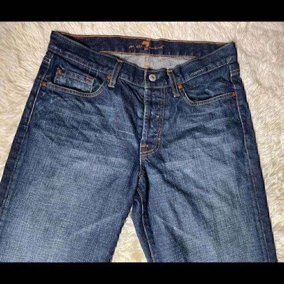 EUC Women’s 7 for All Mankind Straight Leg Jeans size 30 - Picture 3 of 9